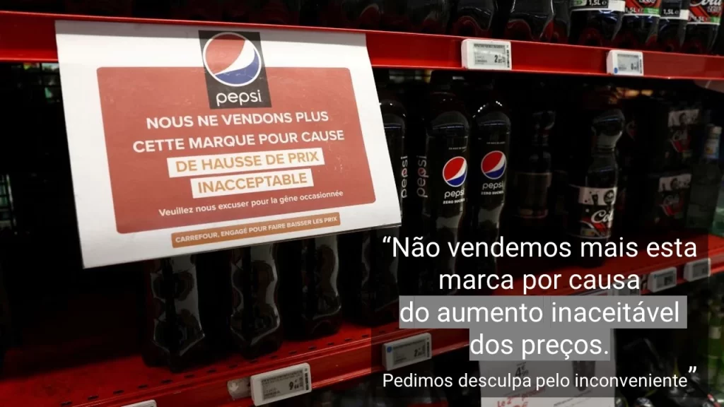 Carrefour vai parar de vender produtos da Pepsico na França